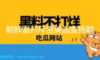 朝鮮激烈斥責(zé)美國(guó)宣揚(yáng)朝鮮“網(wǎng)絡(luò)要挾”